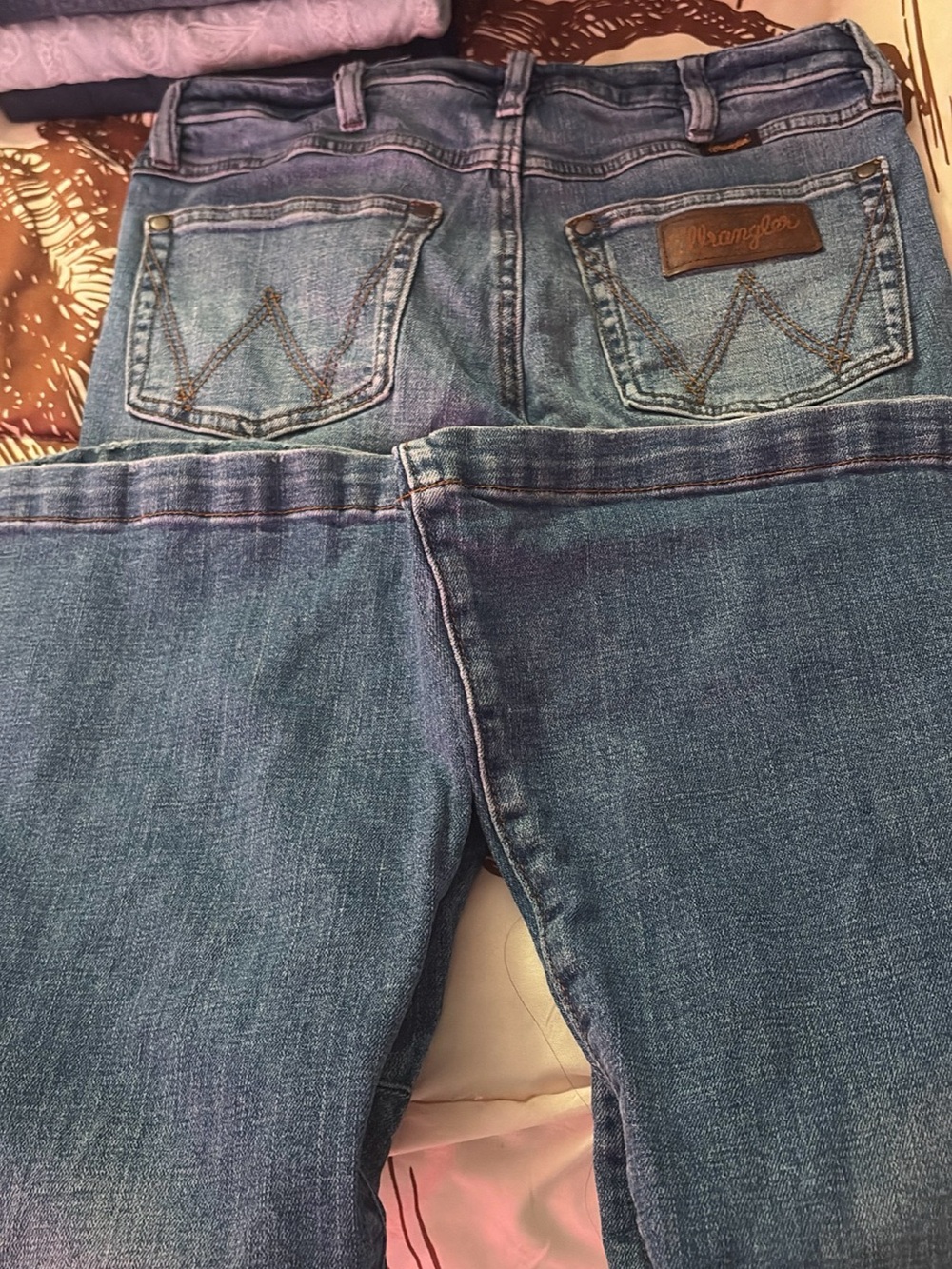 Wrangler Women's Faded Blue Skinny Jeans
